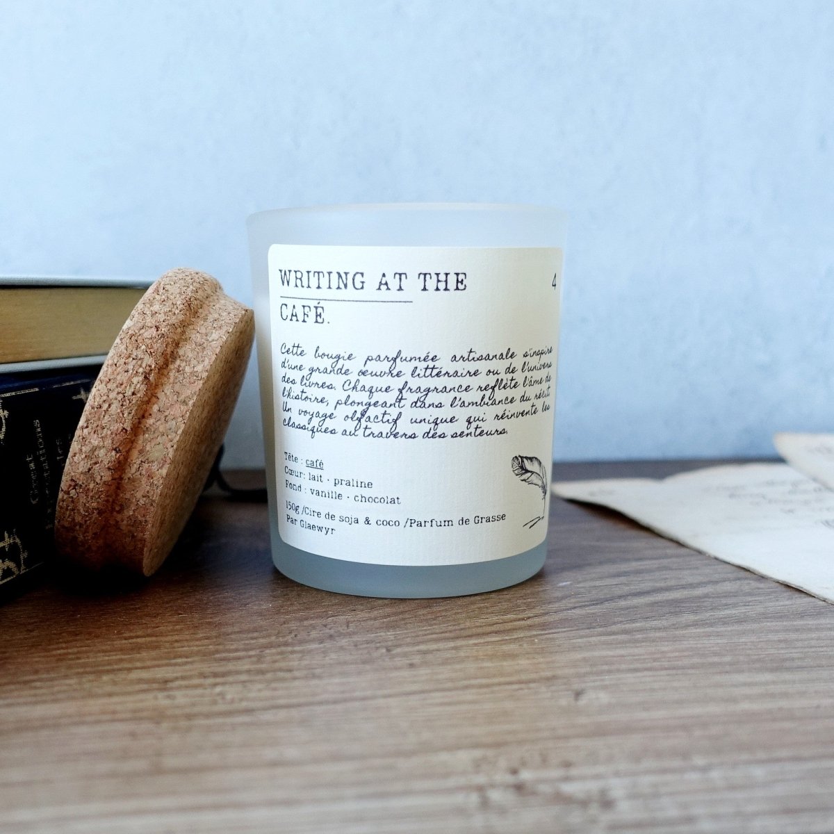 4. Writing at the café. - Glaewyr