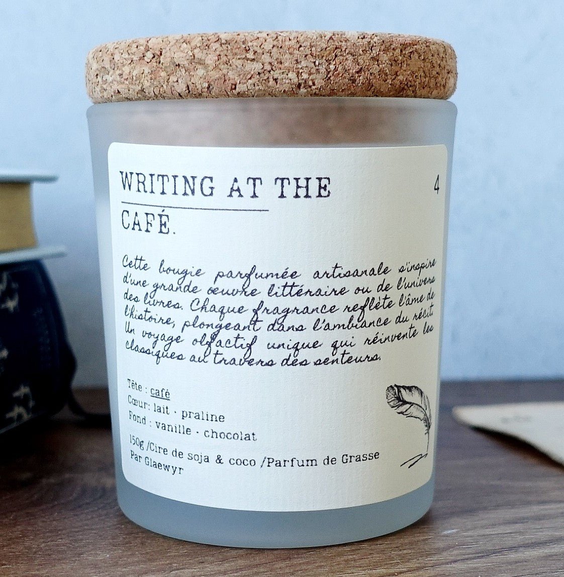 4. Writing at the café. - Glaewyr