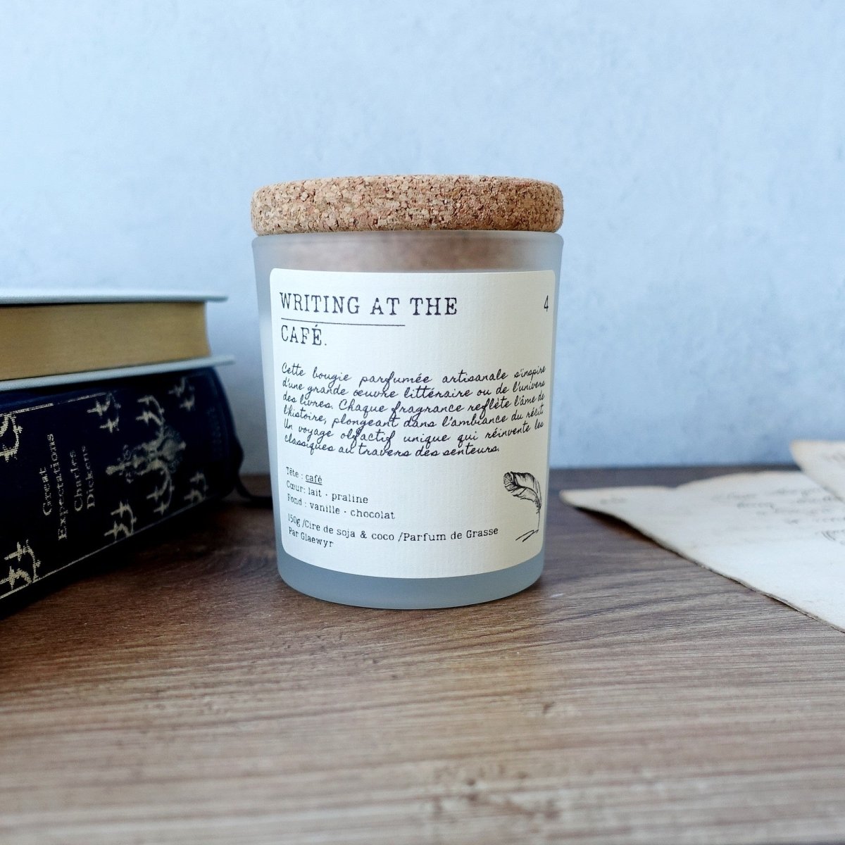 4. Writing at the café. - Glaewyr