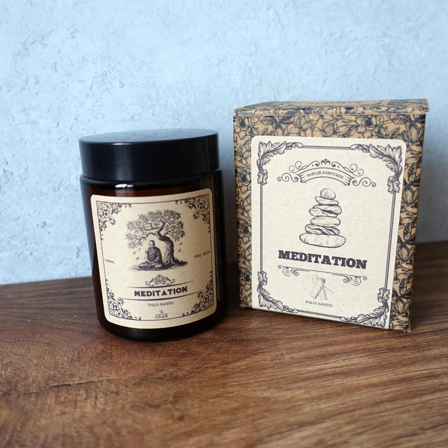 Méditation • Palo Santo - Bougie Apothicaire