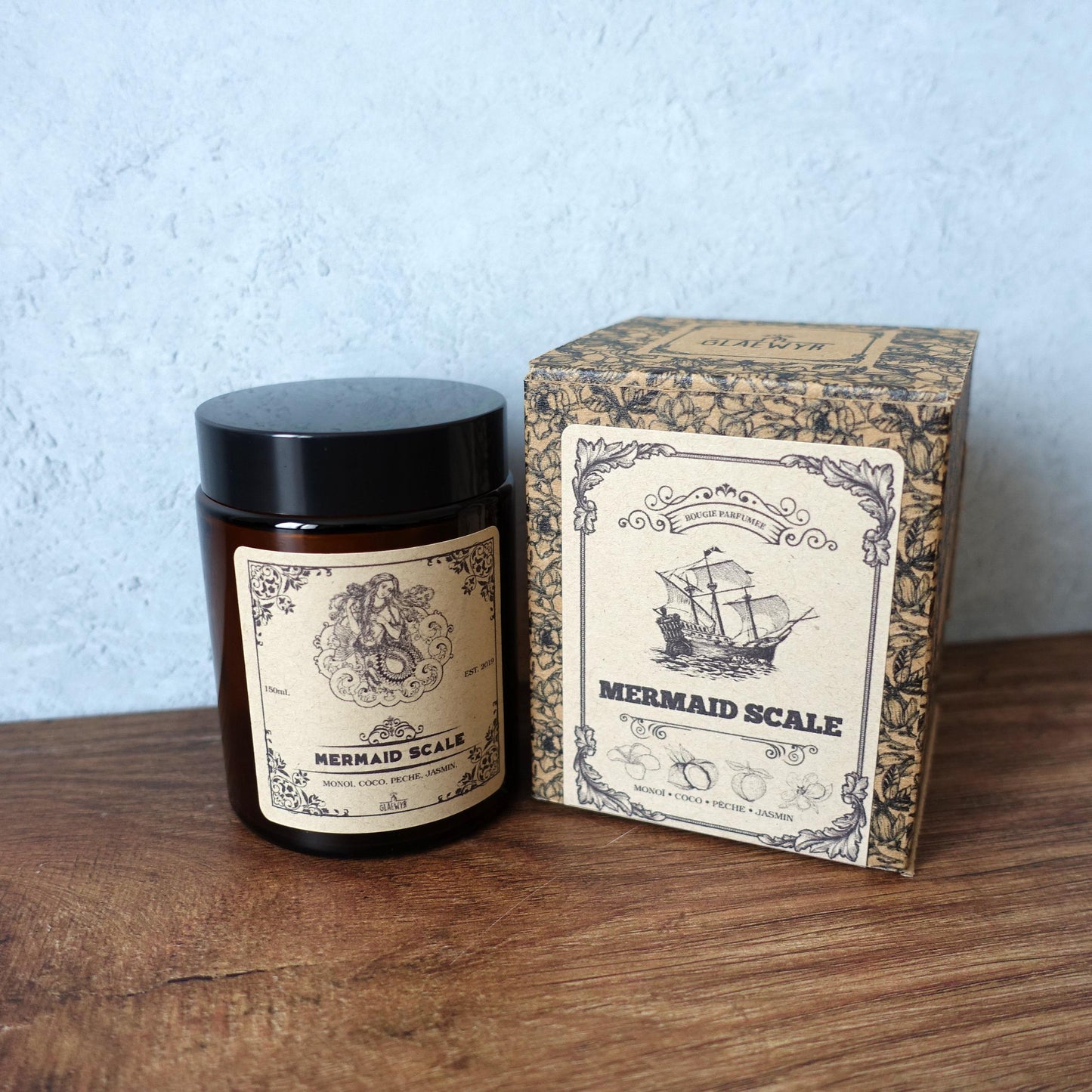 Mermaid Scale • Monoï & Pêche - Bougie Apothicaire