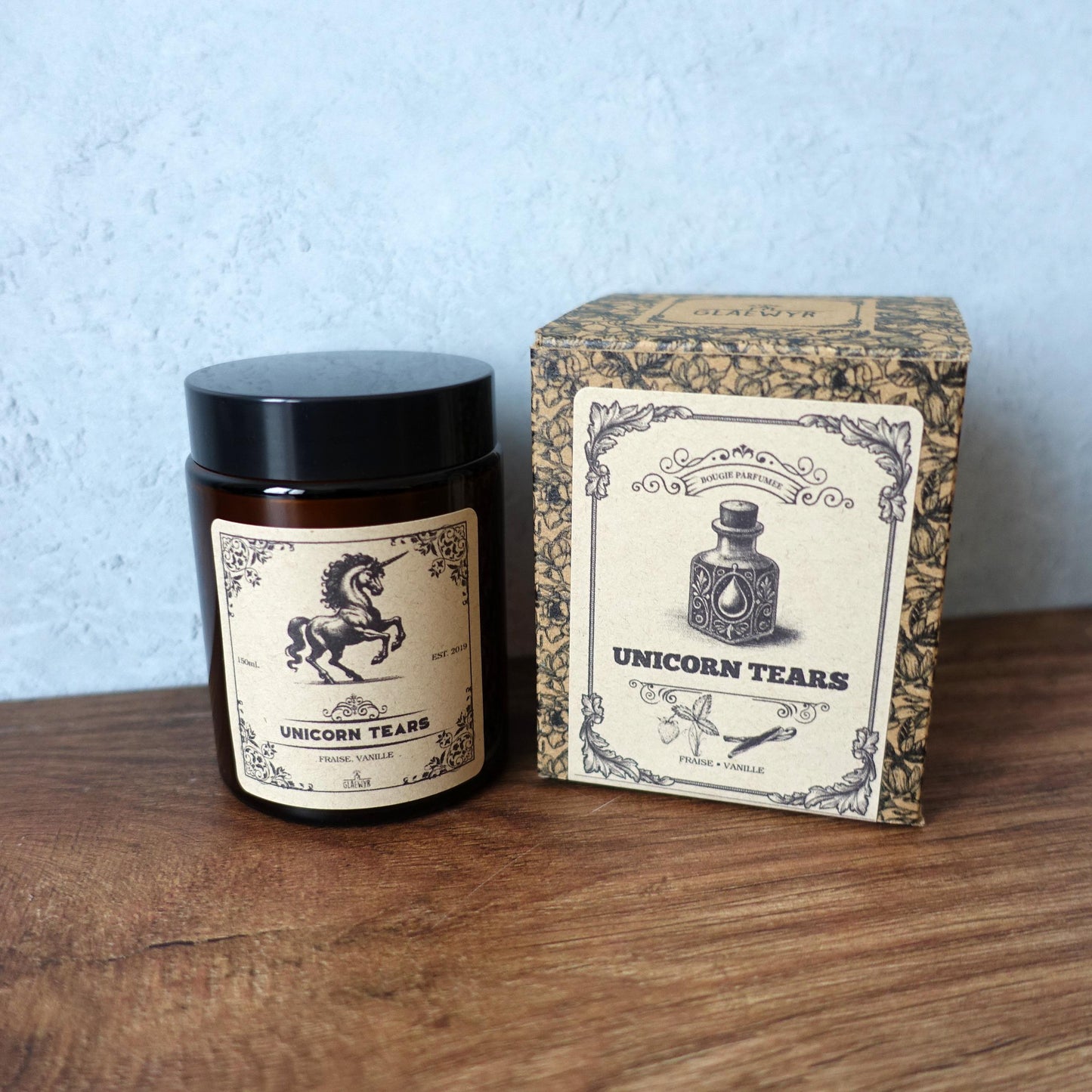 Unicorn Tears • Fraise - Bougie Apothicaire
