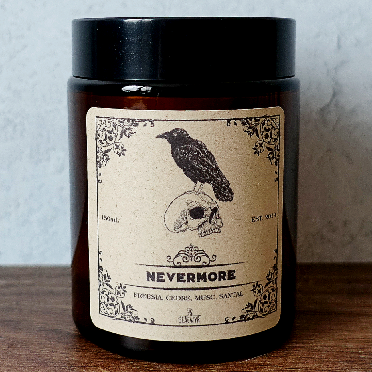 Nevermore • Cèdre & Santal - Bougie Apothicaire