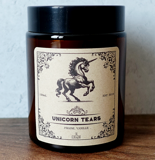 Unicorn Tears • Fraise - Bougie Apothicaire